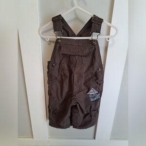 Koala Kids Brown Cargo Overalls – Size 6-9 Months